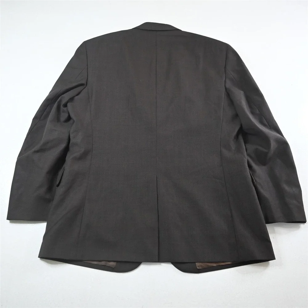 Jos A Bank‎ 43R 44R 36x30 Brown 100% Wool Nailshead Mens Jacket Pants Suit